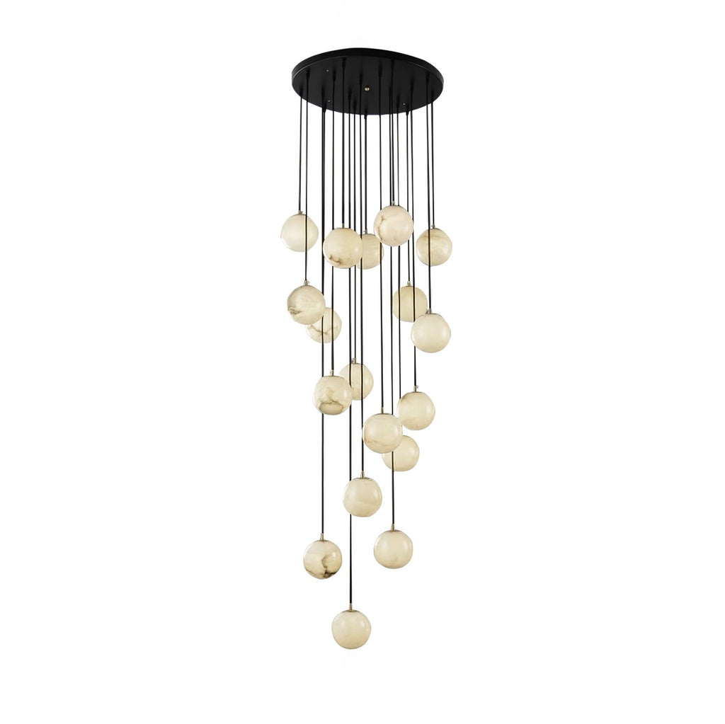 Vardenwood Alabaster Pendant Light-Moonnatur