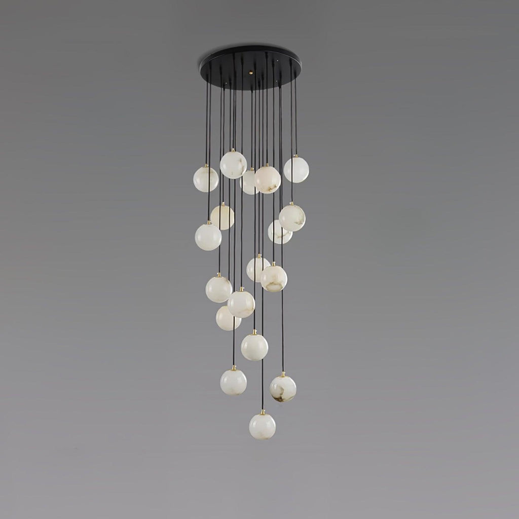 Vardenwood Alabaster Pendant Light-Moonnatur