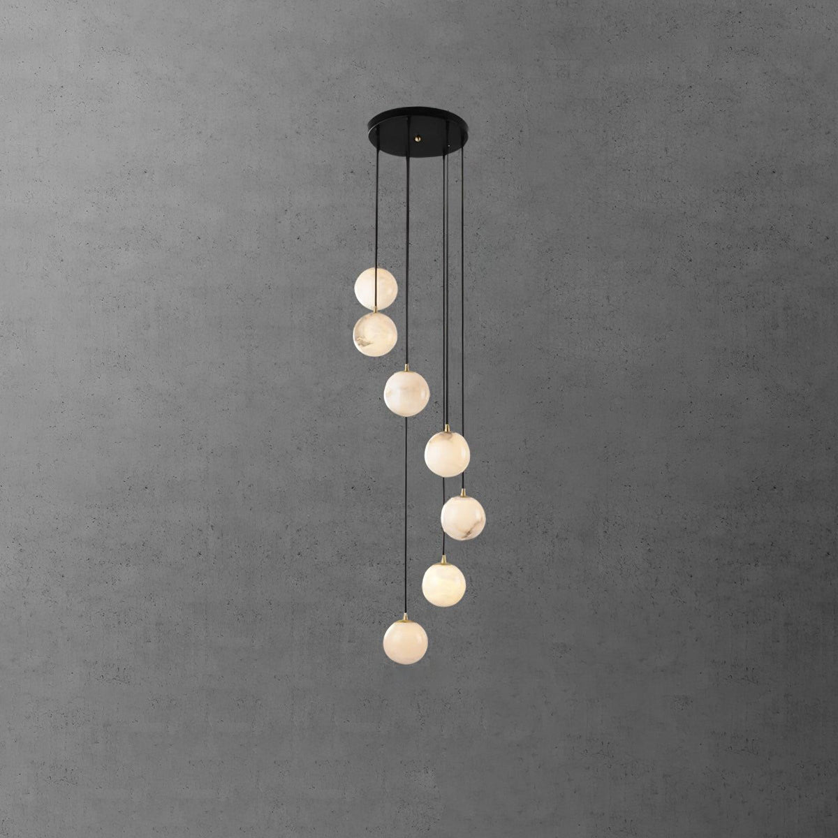 Vardenwood Alabaster Pendant Light-Moonnatur