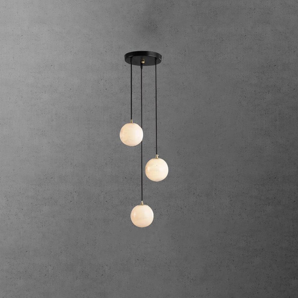 Vardenwood Alabaster Pendant Light-Moonnatur