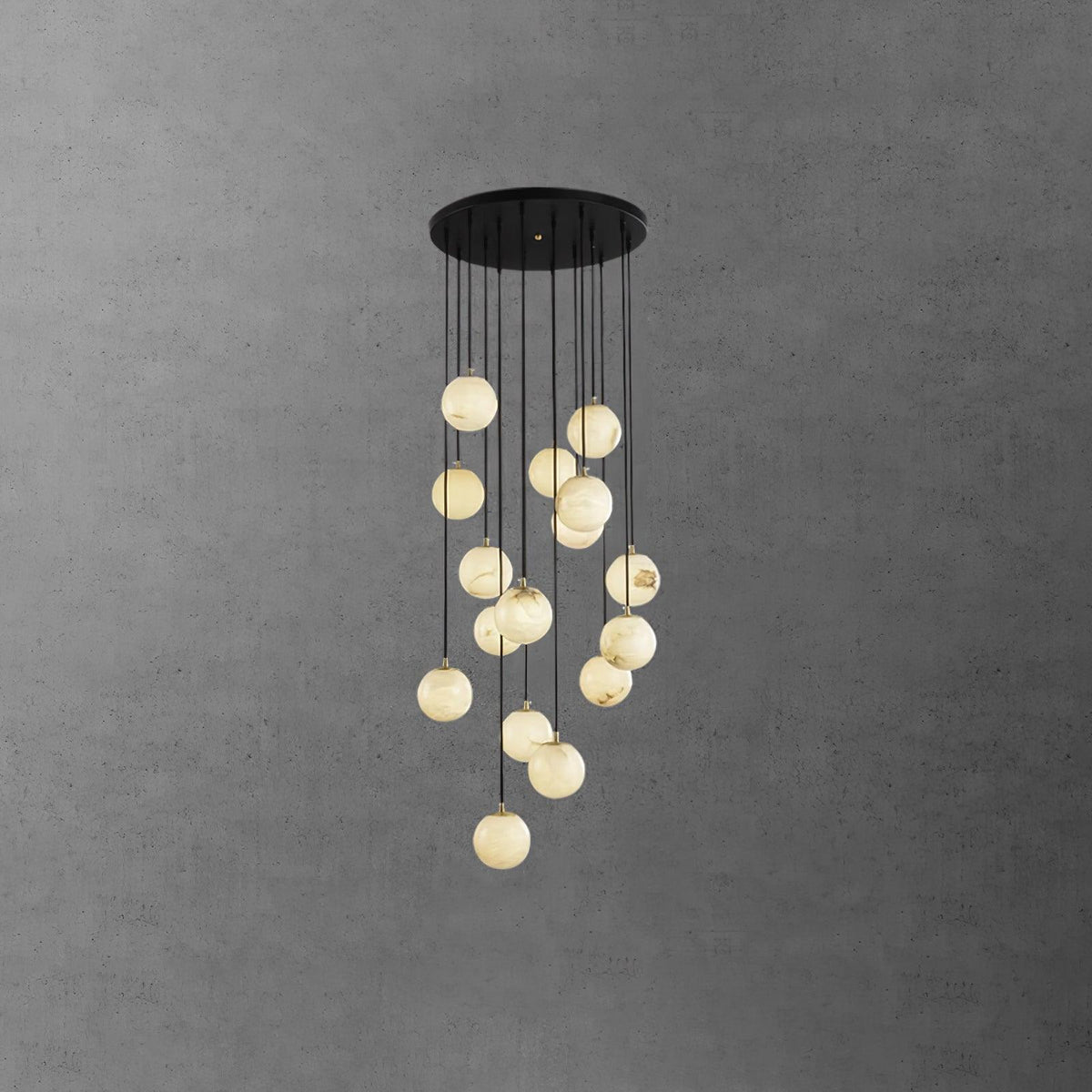 Vardenwood Alabaster Pendant Light-Moonnatur