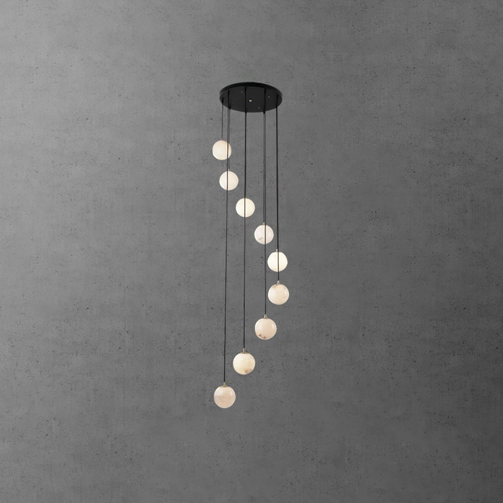 Vardenwood Alabaster Pendant Light-Moonnatur