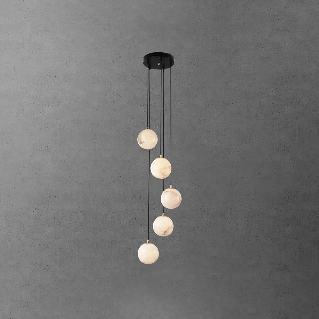 Vardenwood Alabaster Pendant Light-Moonnatur