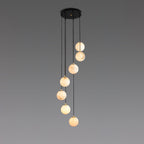 Vardenwood Alabaster Pendant Light-Moonnatur