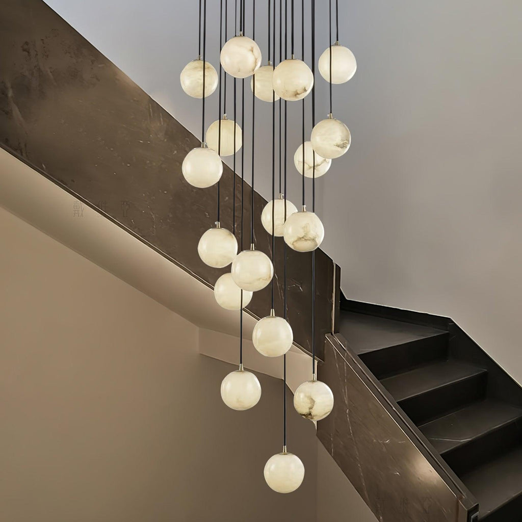 Vardenwood Alabaster Pendant Light-Moonnatur