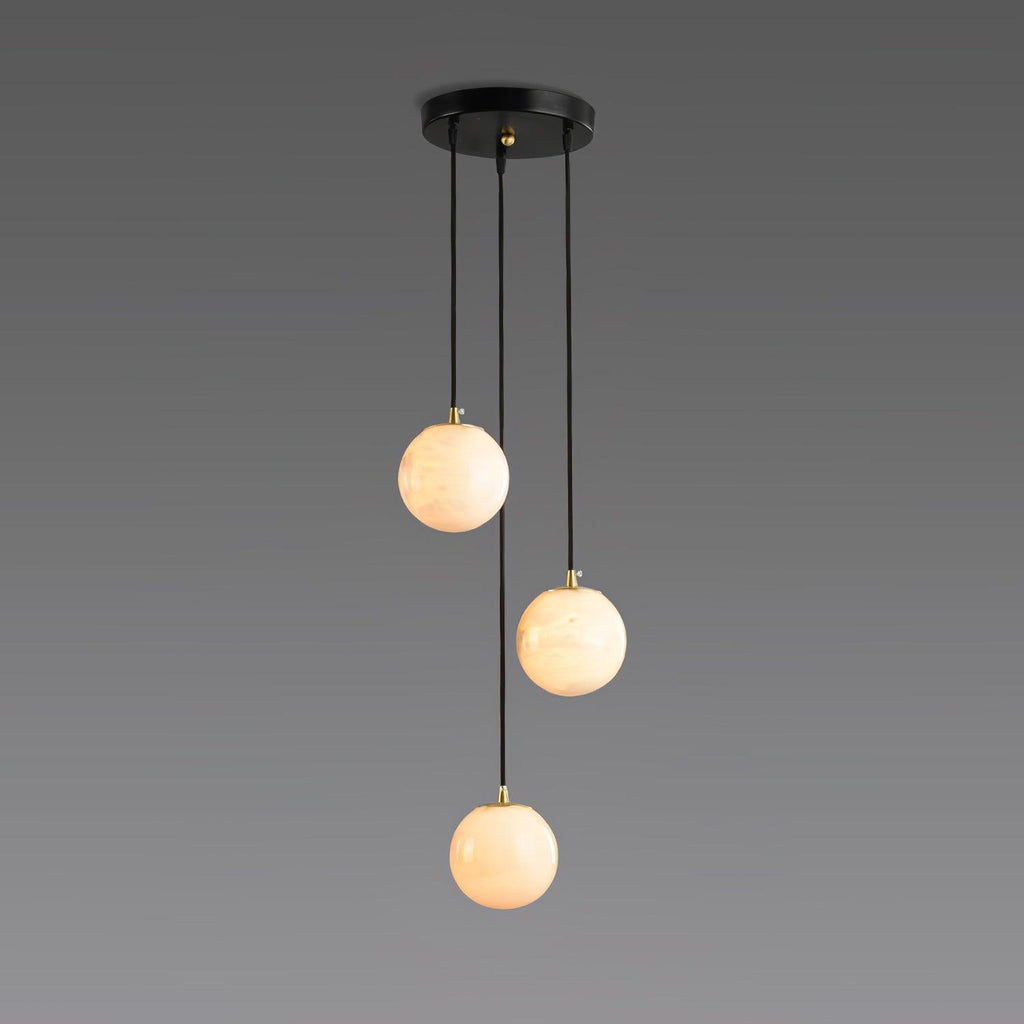 Vardenwood Alabaster Pendant Light-Moonnatur