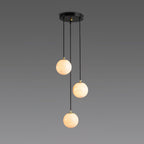 Vardenwood Alabaster Pendant Light-Moonnatur