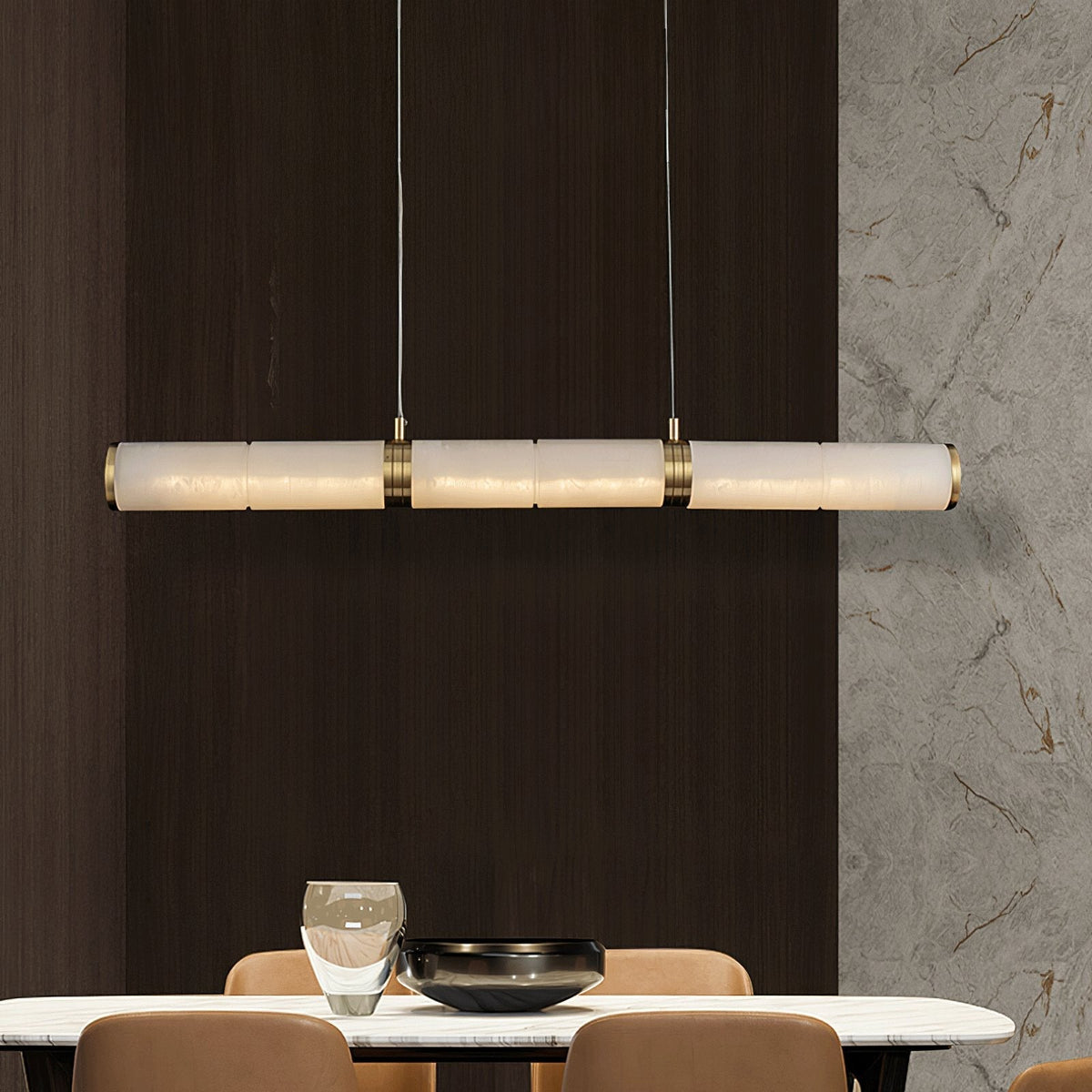 Norrelena Alabaster Pendant Light-Moonnatur