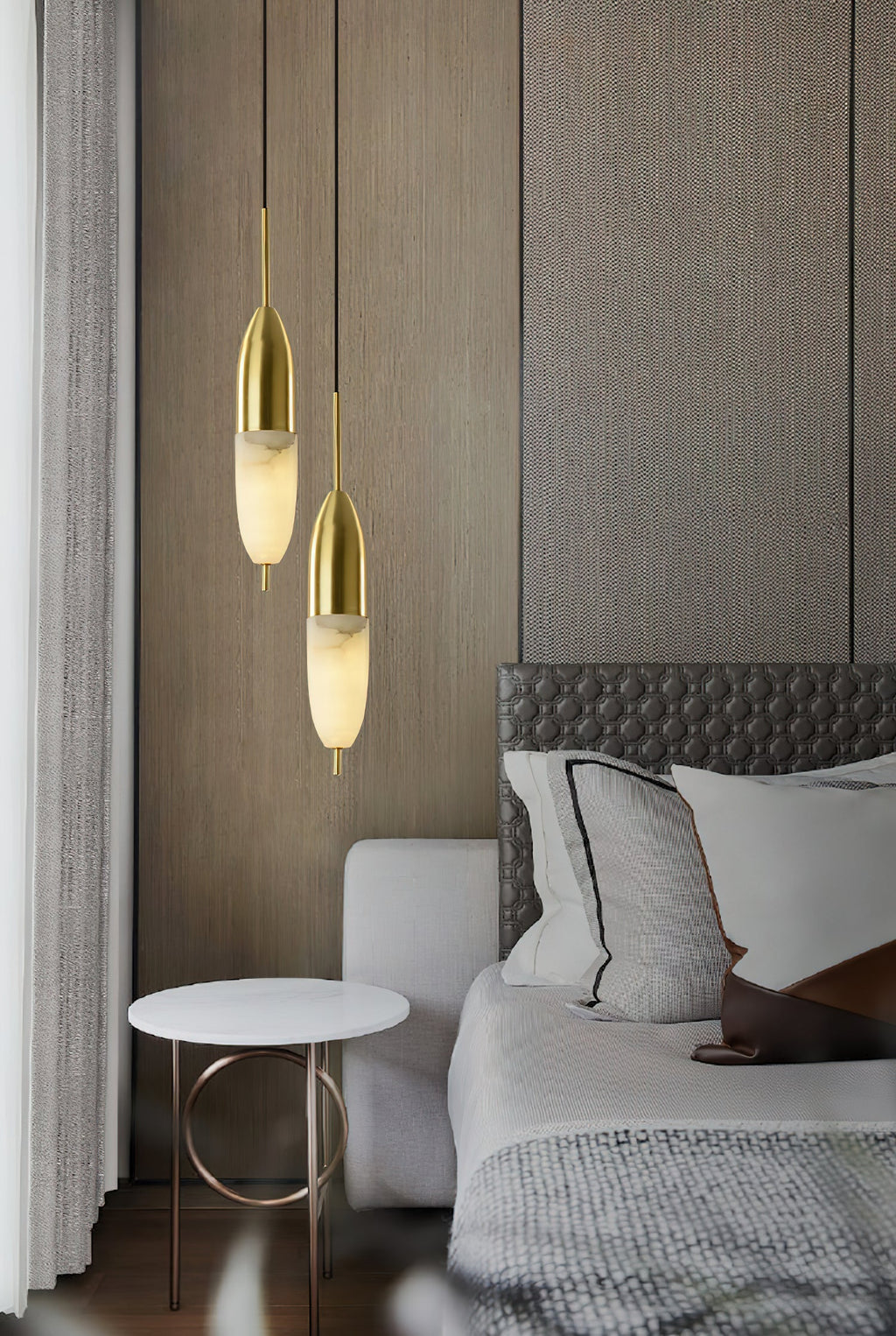 Ravenslynne Alabaster Pendant Light-Moonnatur