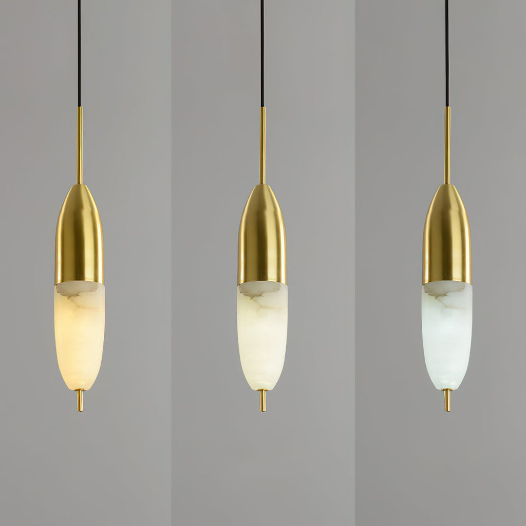 Ravenslynne Alabaster Pendant Light-Moonnatur