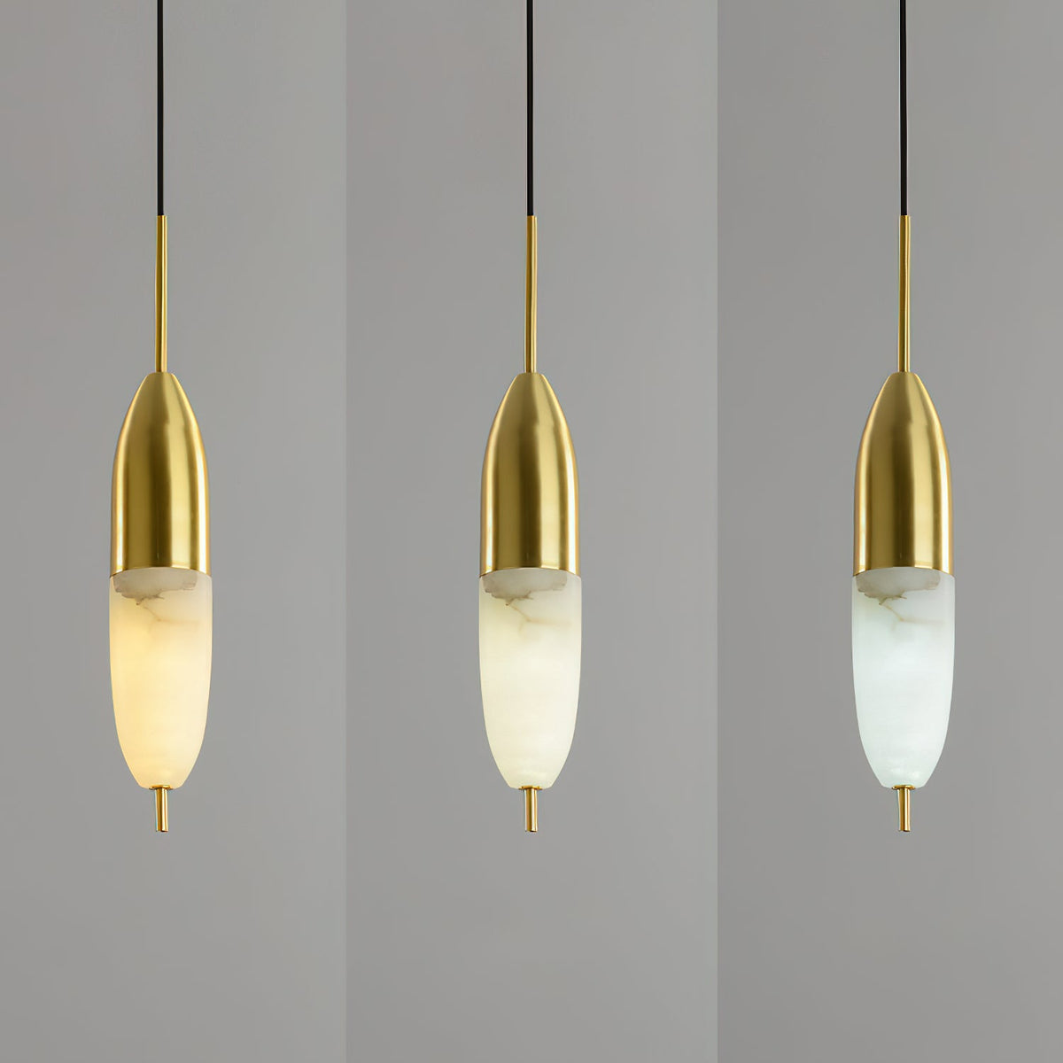 Ravenslynne Alabaster Pendant Light-Moonnatur