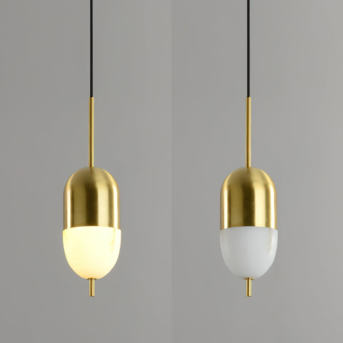 Ravenslynne Alabaster Pendant Light-Moonnatur