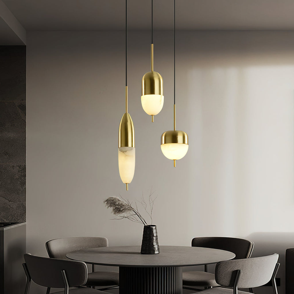 Ravenslynne Alabaster Pendant Light-Moonnatur