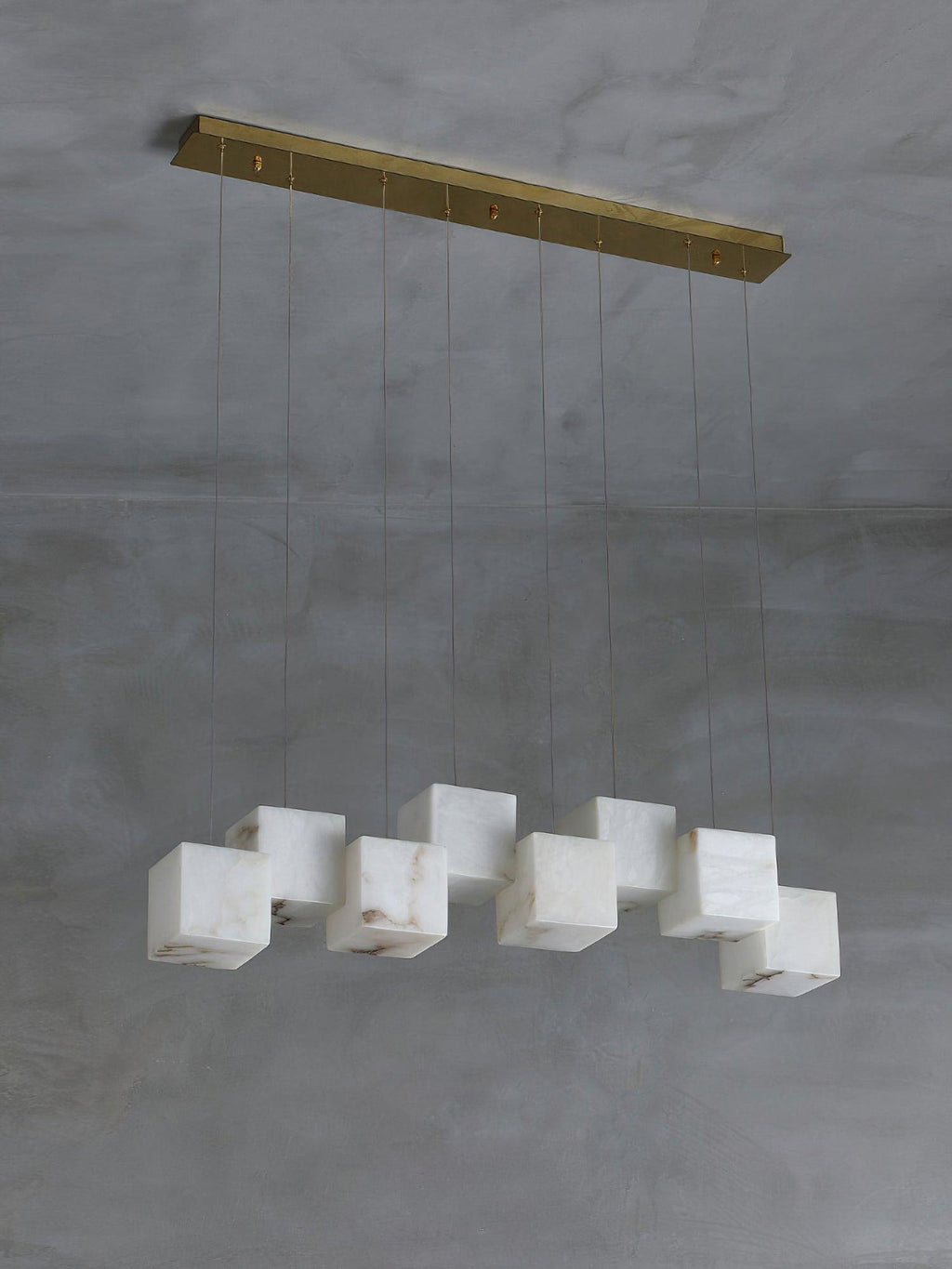 Auberdale Alabaster Chandelier-Moonnatur