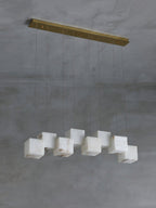 Auberdale Alabaster Chandelier-Moonnatur
