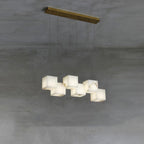 Auberdale Alabaster Chandelier-Moonnatur