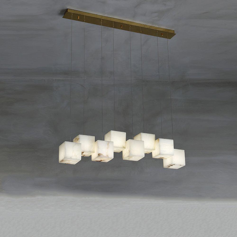 Auberdale Alabaster Chandelier-Moonnatur