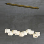 Auberdale Alabaster Chandelier-Moonnatur