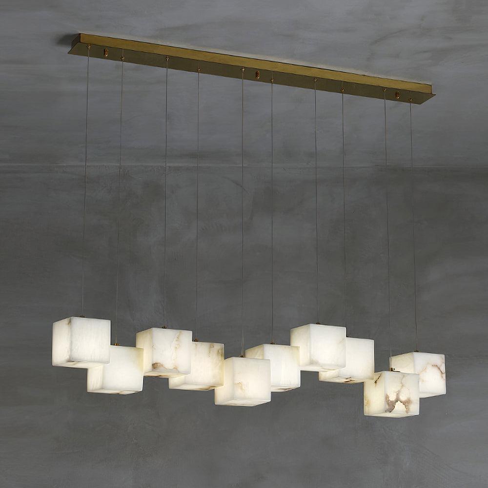 Auberdale Alabaster Chandelier-Moonnatur