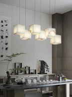 Auberdale Alabaster Chandelier-Moonnatur