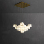 Auberdale Alabaster Chandelier-Moonnatur