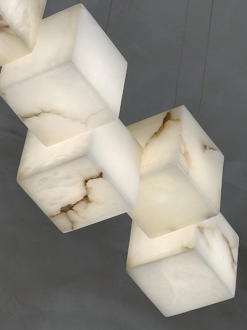 Auberdale Alabaster Chandelier-Moonnatur