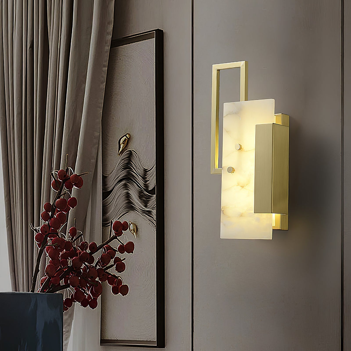 Inverwood Alabaster Wall Light-Moonnatur