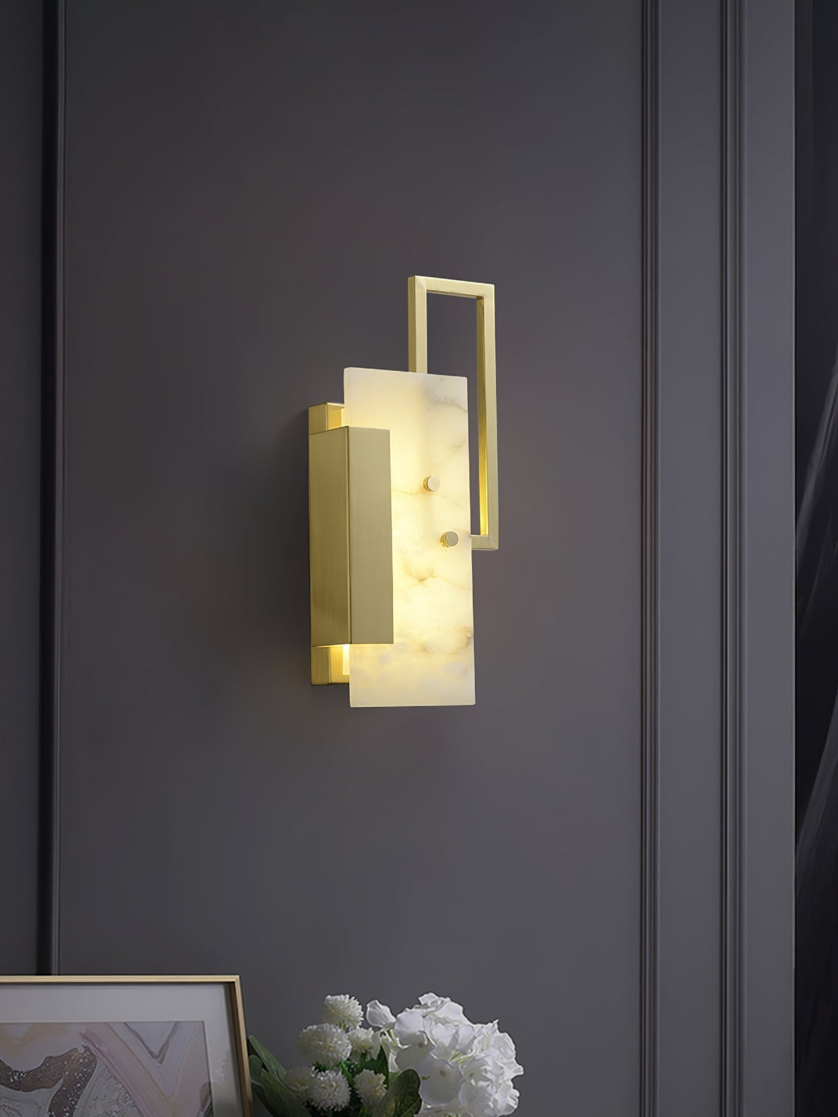 Inverwood Alabaster Wall Light-Moonnatur