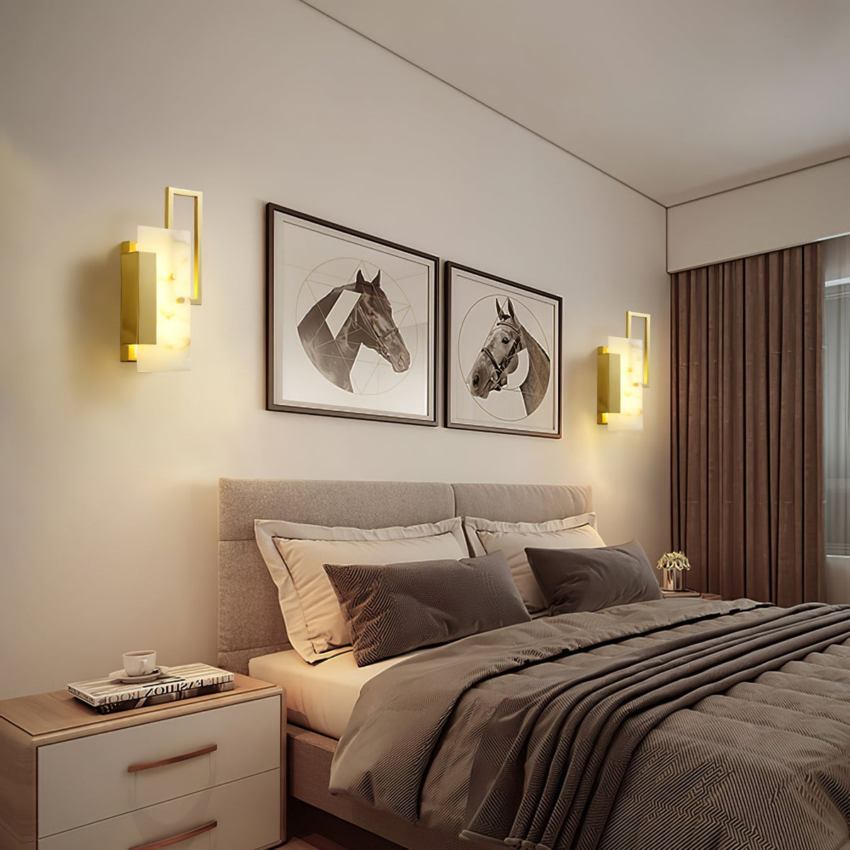 Inverwood Alabaster Wall Light-Moonnatur