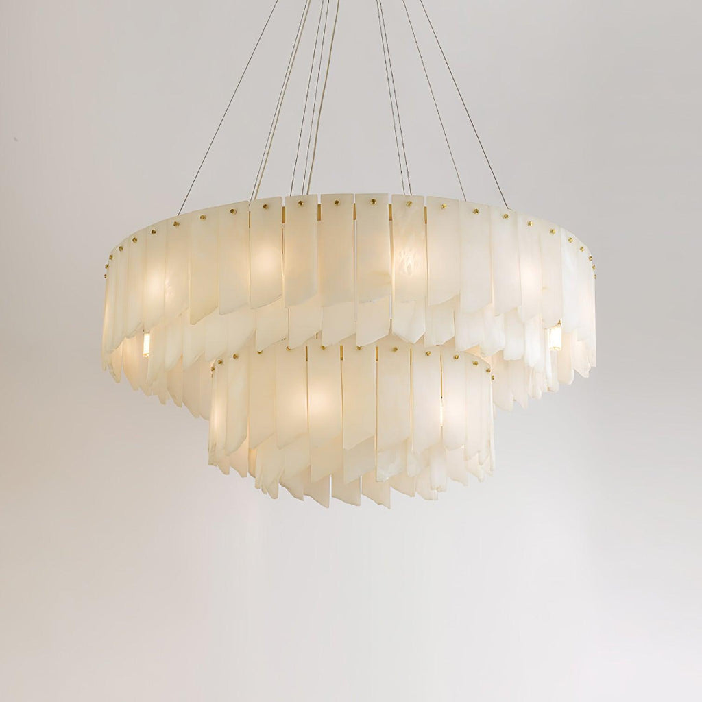 Darneliel Alabaster Chandelier-Moonnatur