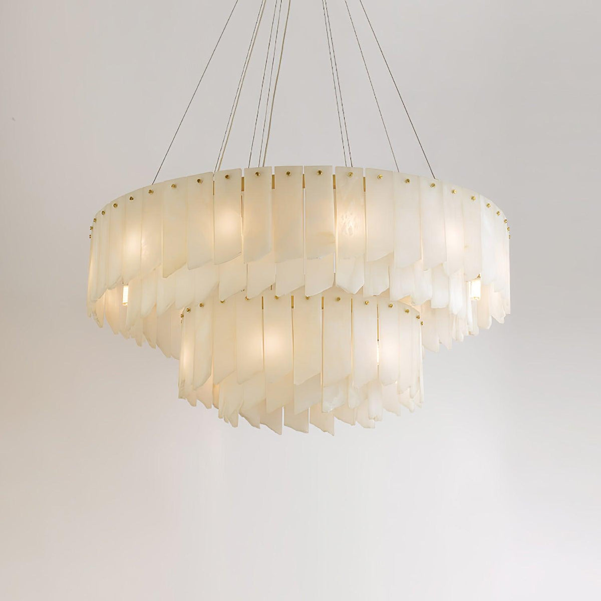 Darneliel Alabaster Chandelier-Moonnatur