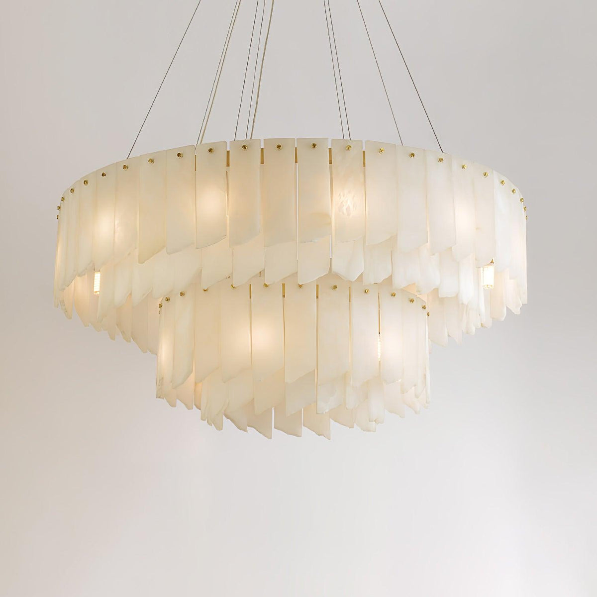 Darneliel Alabaster Chandelier-Moonnatur