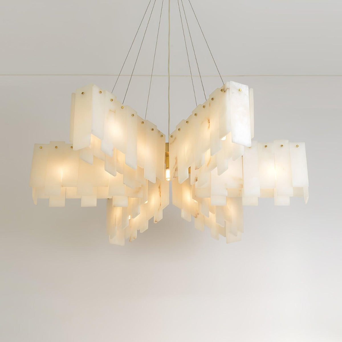 Darneliel Alabaster Chandelier-Moonnatur
