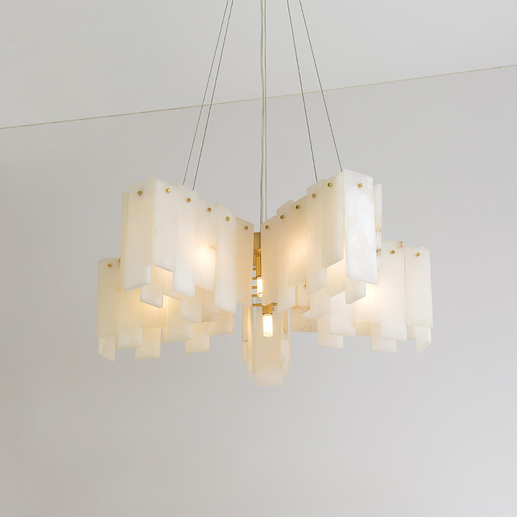 Darneliel Alabaster Chandelier-Moonnatur