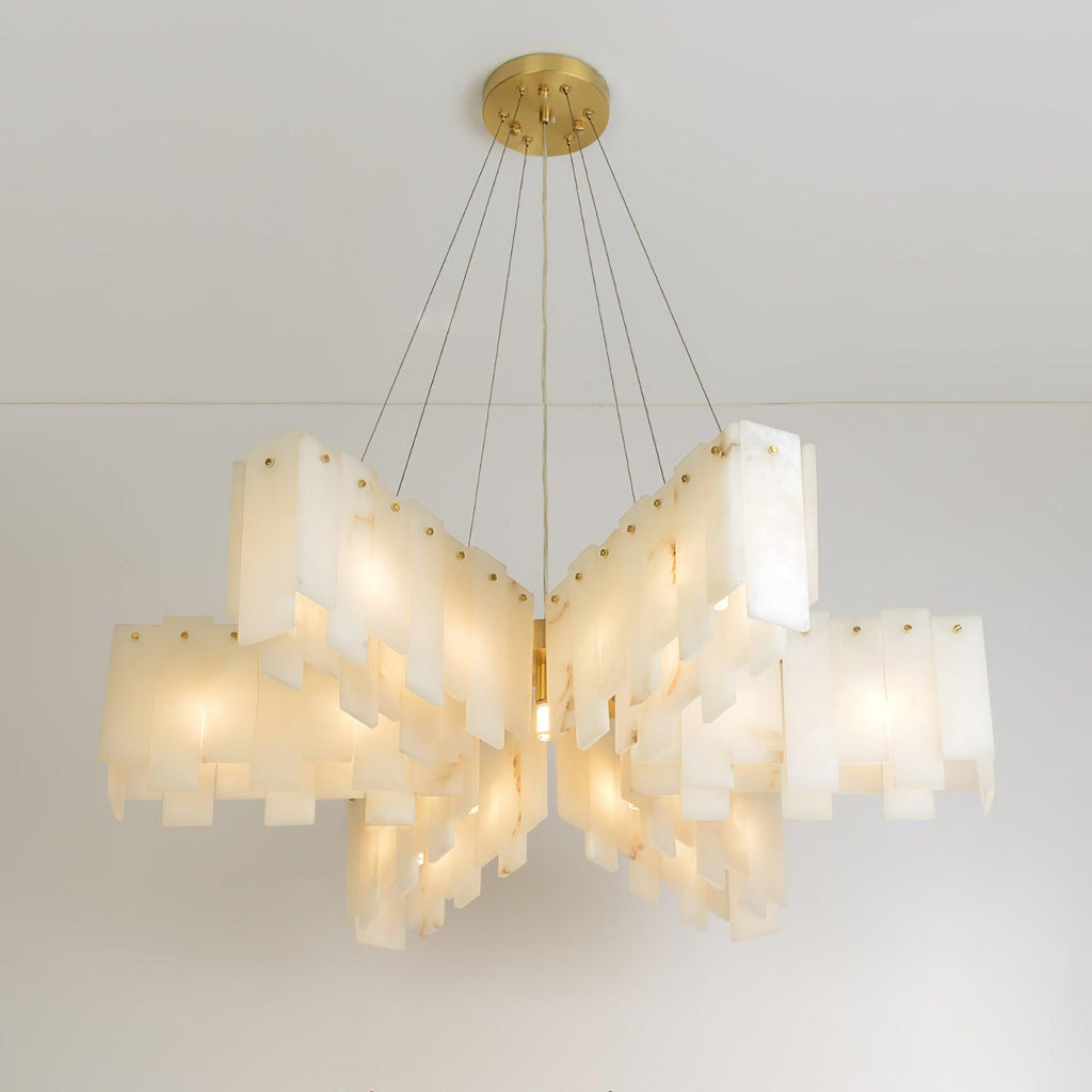 Darneliel Alabaster Chandelier-Moonnatur