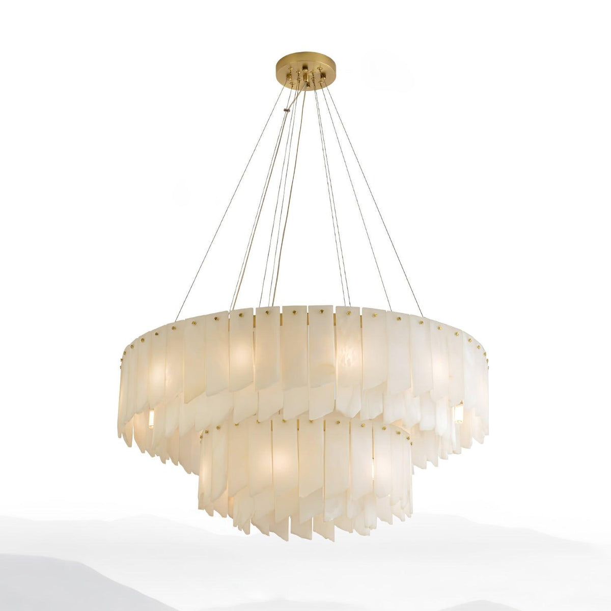 Darneliel Alabaster Chandelier-Moonnatur