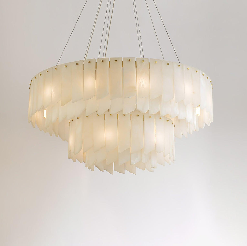 Darneliel Alabaster Chandelier-Moonnatur