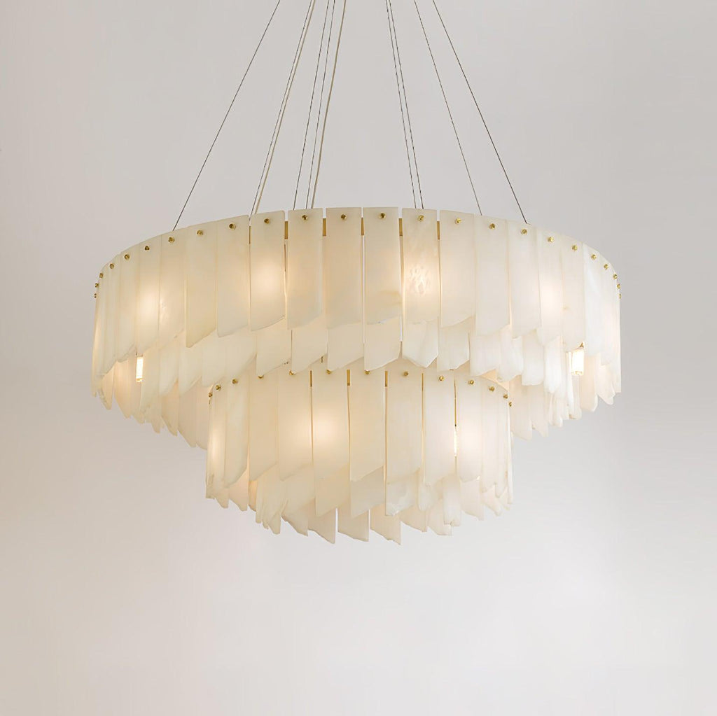 Darneliel Alabaster Chandelier-Moonnatur