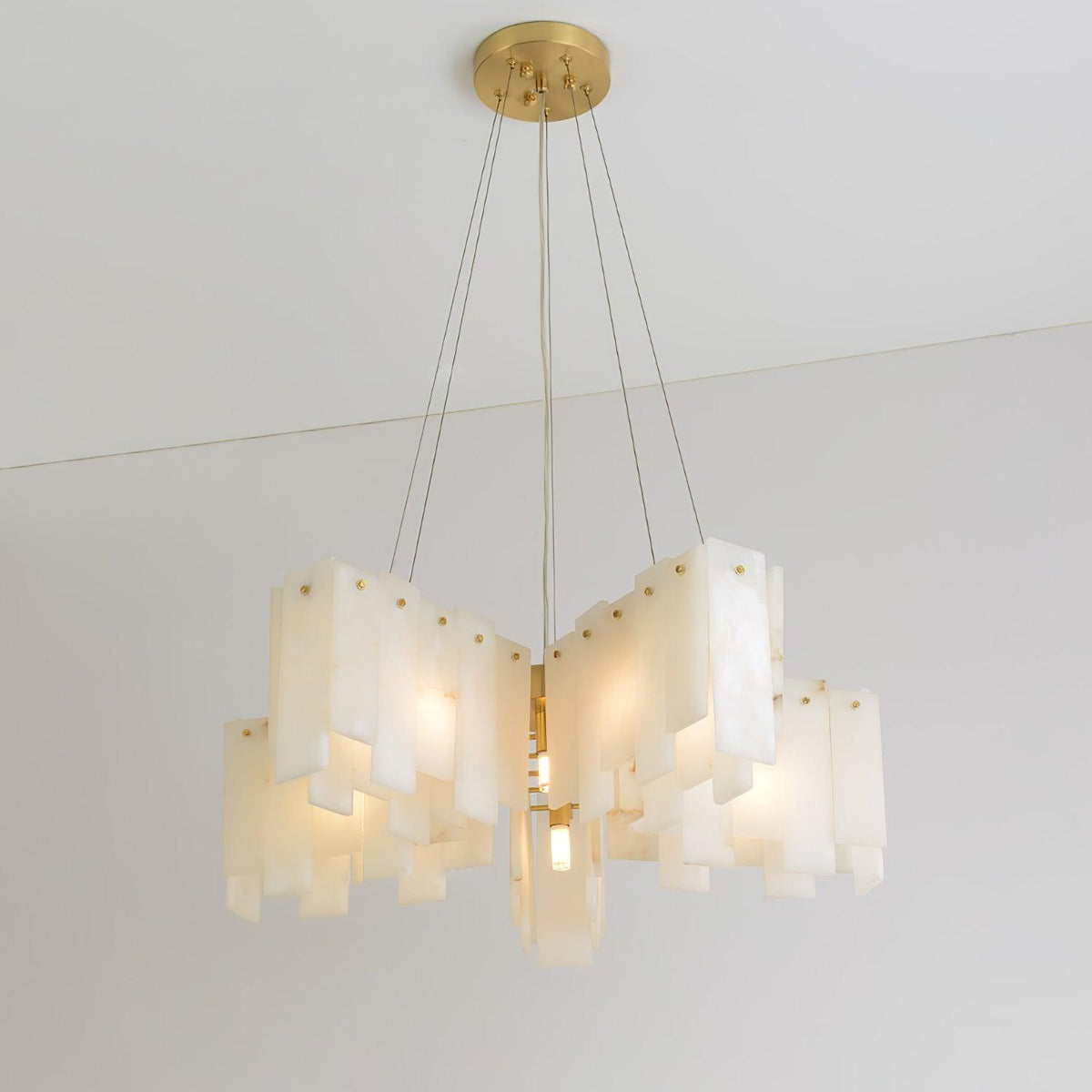 Darneliel Alabaster Chandelier-Moonnatur