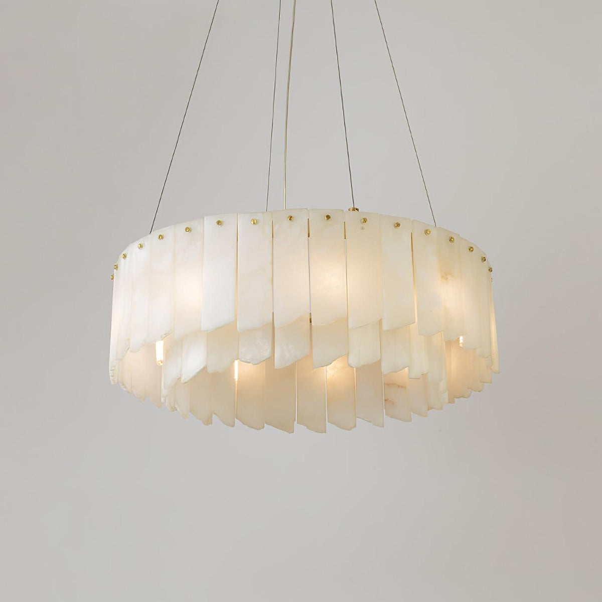 Darneliel Alabaster Chandelier-Moonnatur