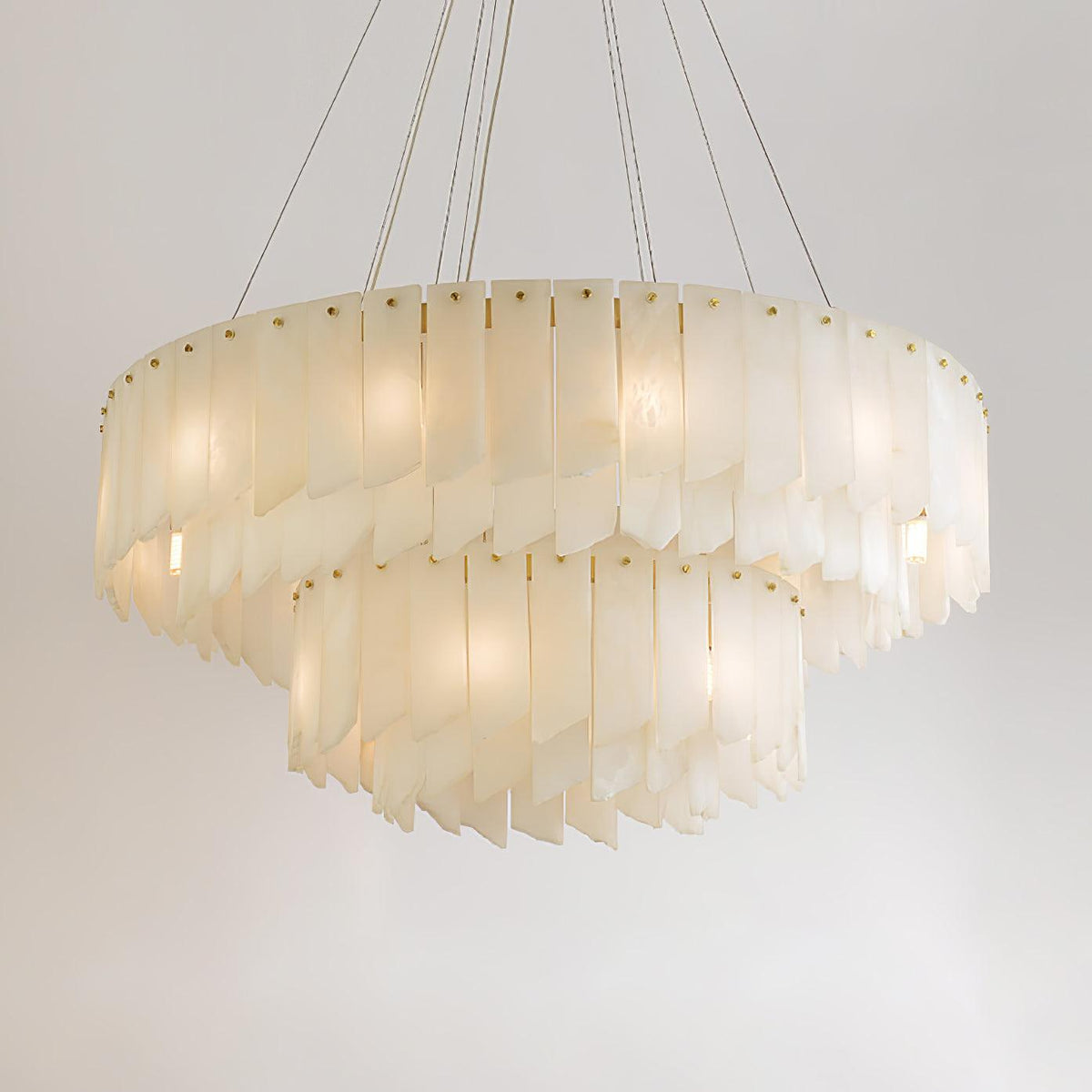 Darneliel Alabaster Chandelier-Moonnatur