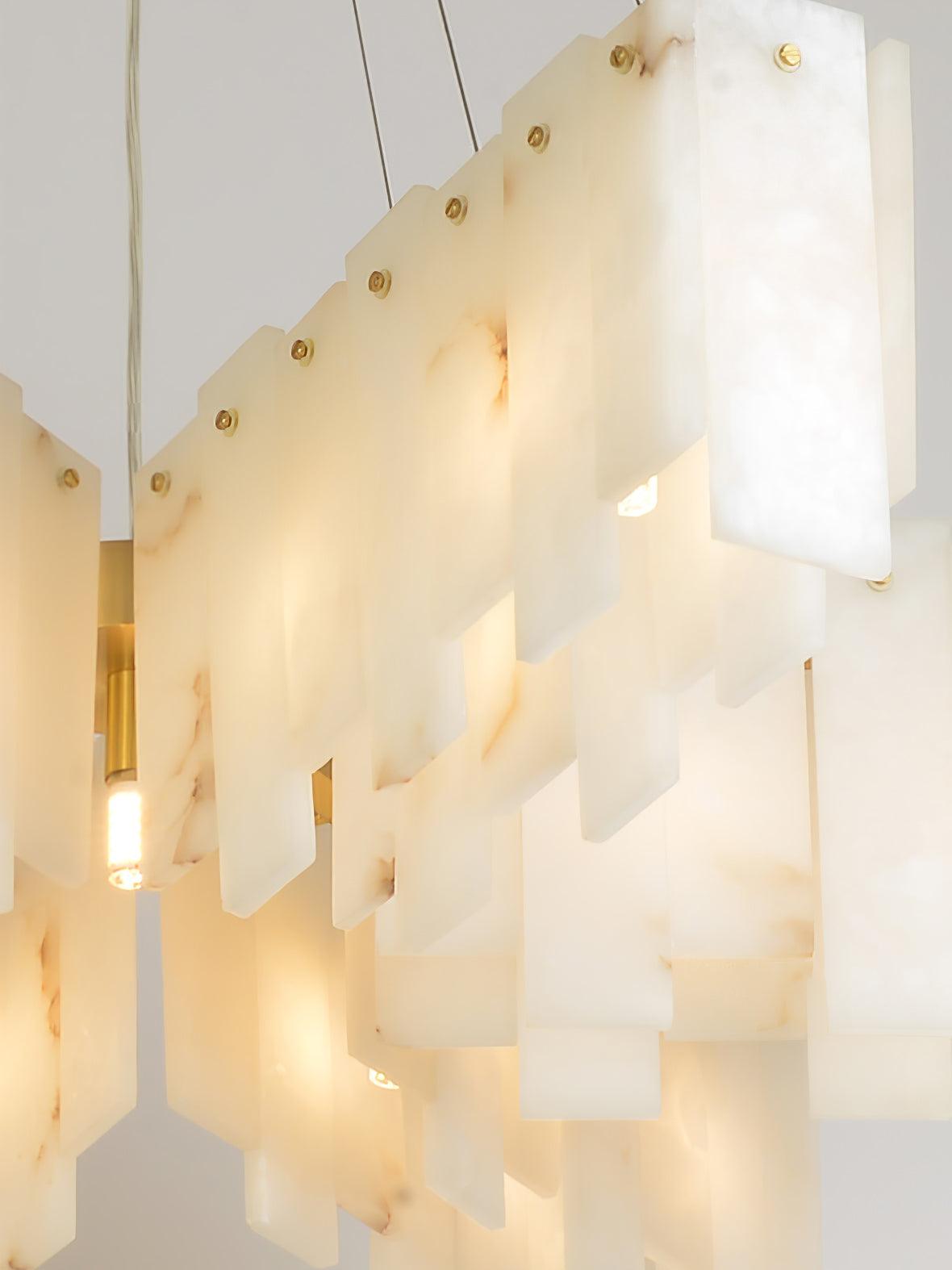 Darneliel Alabaster Chandelier-Moonnatur