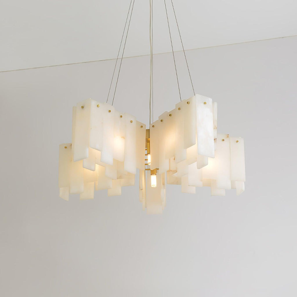 Darneliel Alabaster Chandelier-Moonnatur
