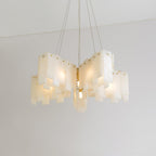 Darneliel Alabaster Chandelier-Moonnatur