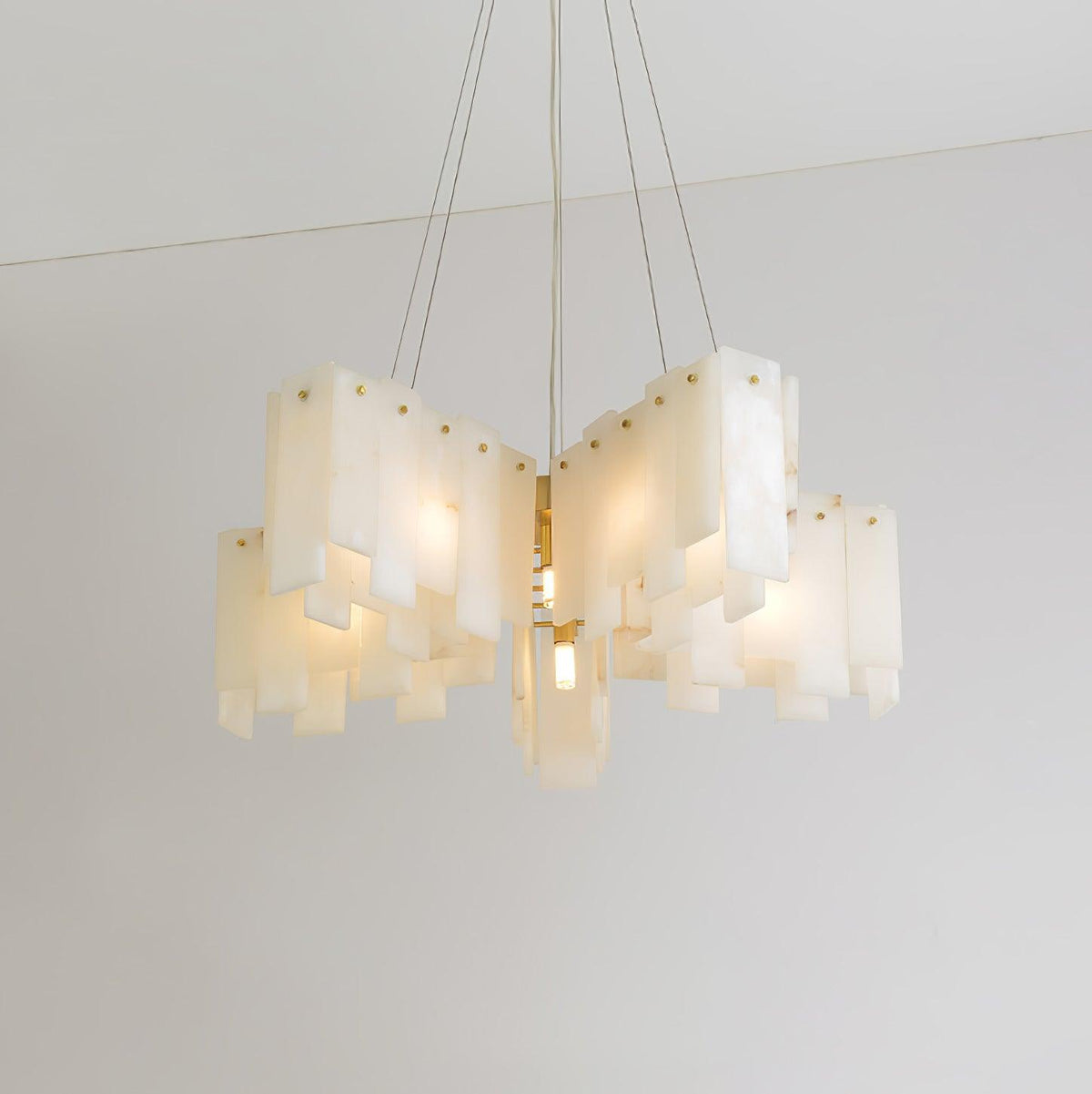 Darneliel Alabaster Chandelier-Moonnatur