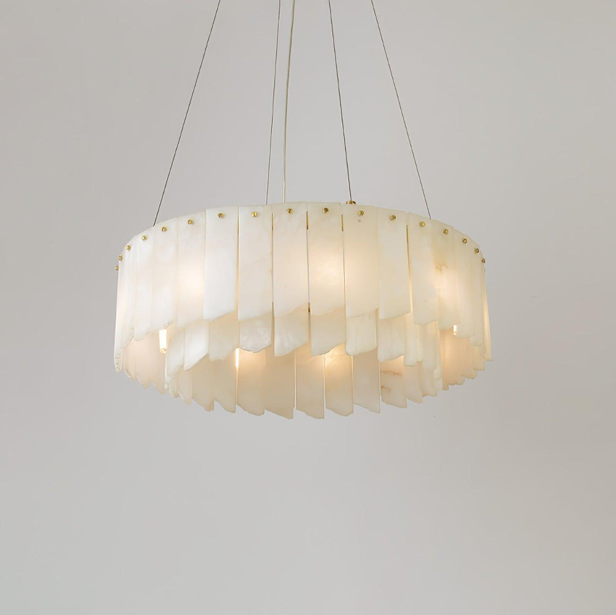 Darneliel Alabaster Chandelier-Moonnatur