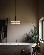 Quenelwynne Alabaster Pendant Light-Moonnatur