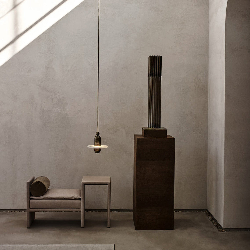 Quenelwynne Alabaster Pendant Light-Moonnatur