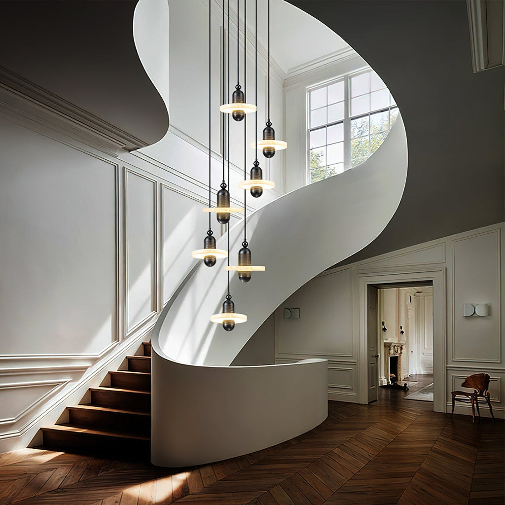 Quenelwynne Alabaster Pendant Light-Moonnatur