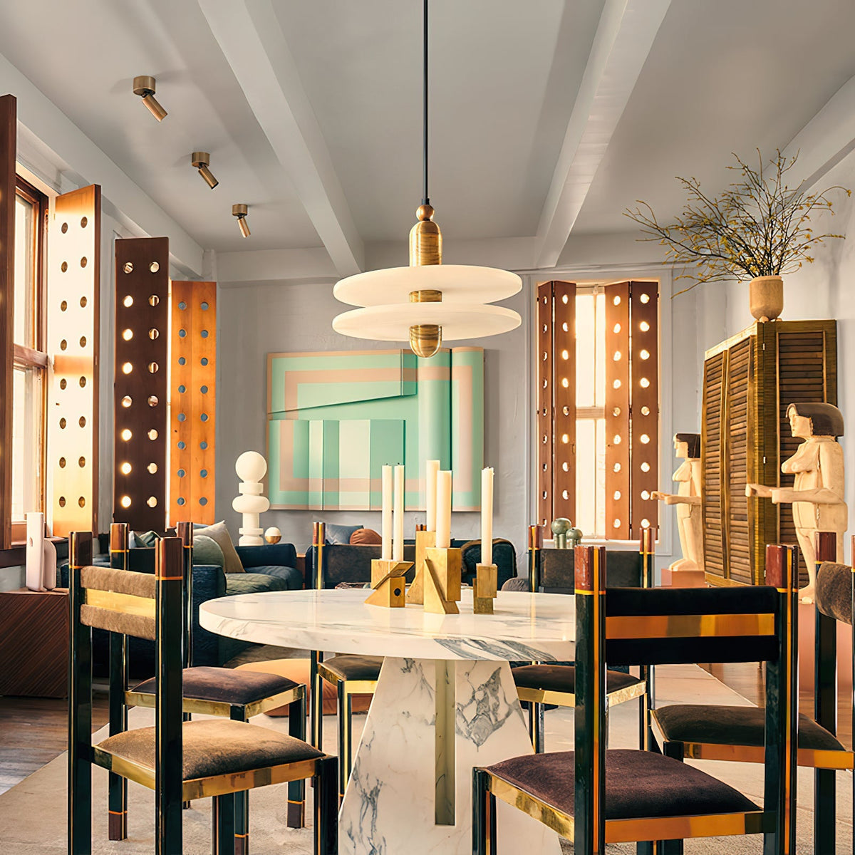 Quenelwynne Alabaster Pendant Light-Moonnatur